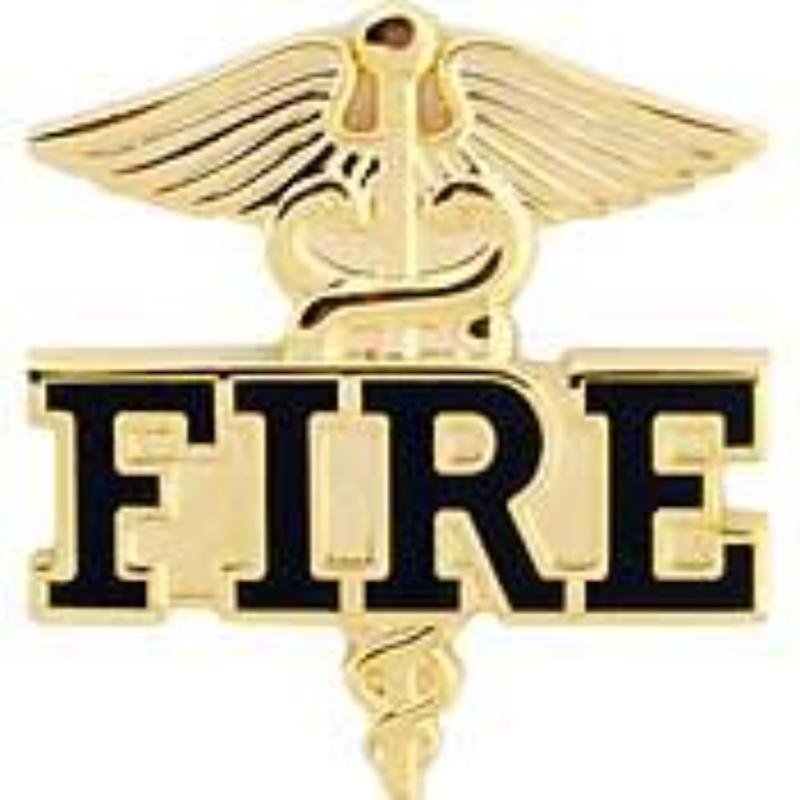 P02303 Pin - Fire, Caduceus - 1 in.