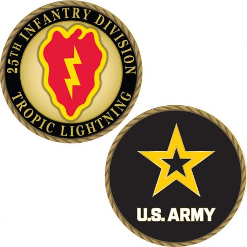 CH1055 Challenge Coin - Army, 25th Infantry Division - 1.75 in.