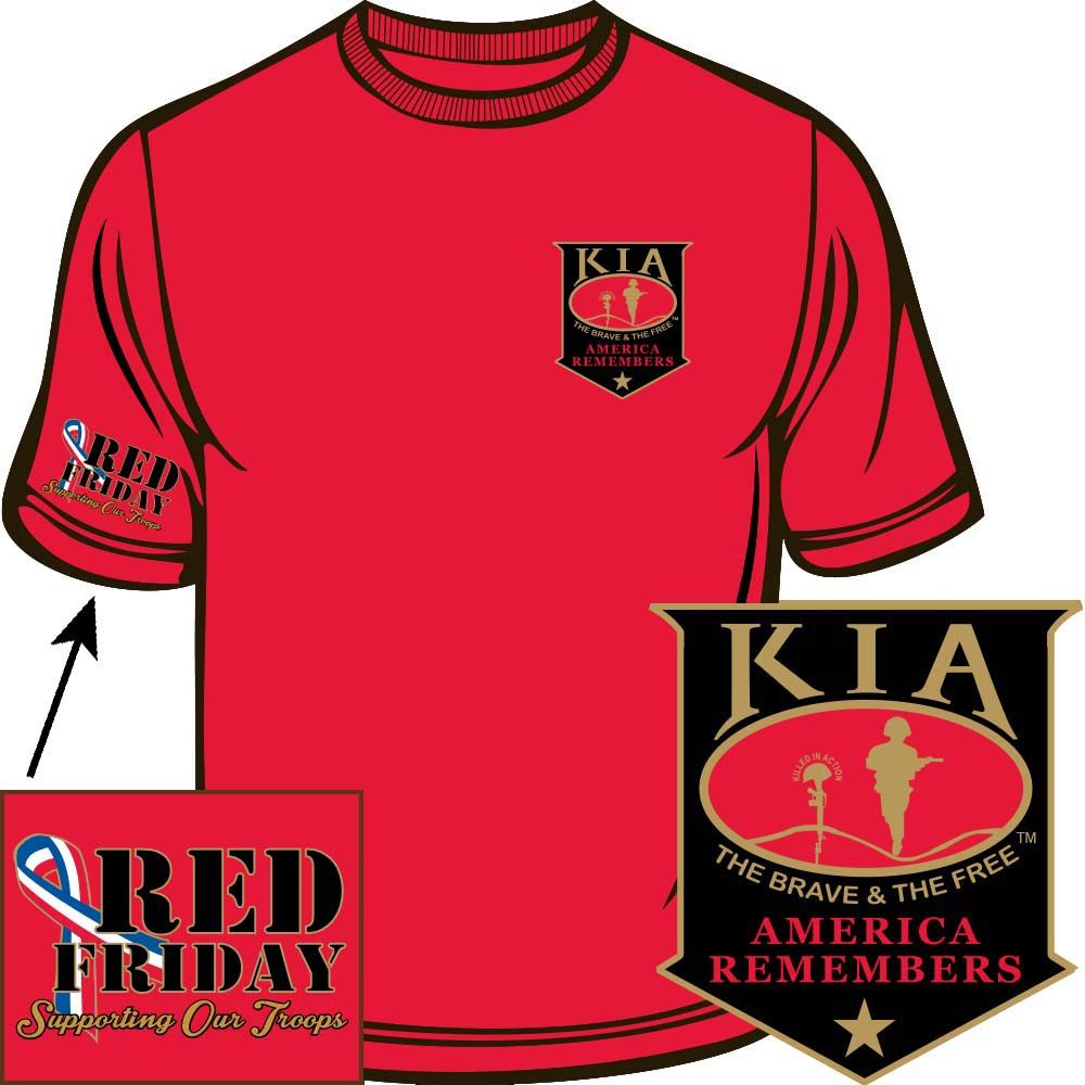 CS1065 T-Shirt - Kia, Red Friday, Honor - Red