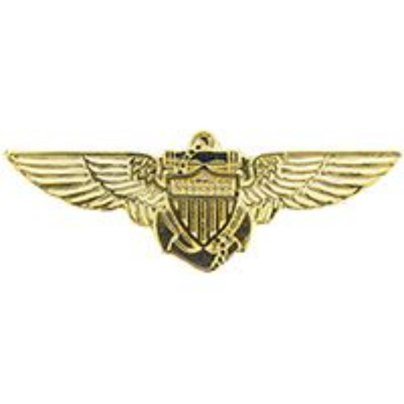 P15238 Mini Wing Pin - USN & USMC, Aviator - 1.125 in.
