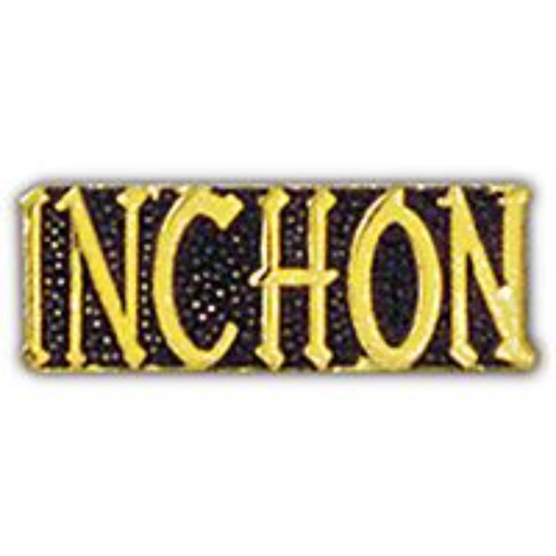 P15297 Pin - Korea, Script Inchon - 1 in.