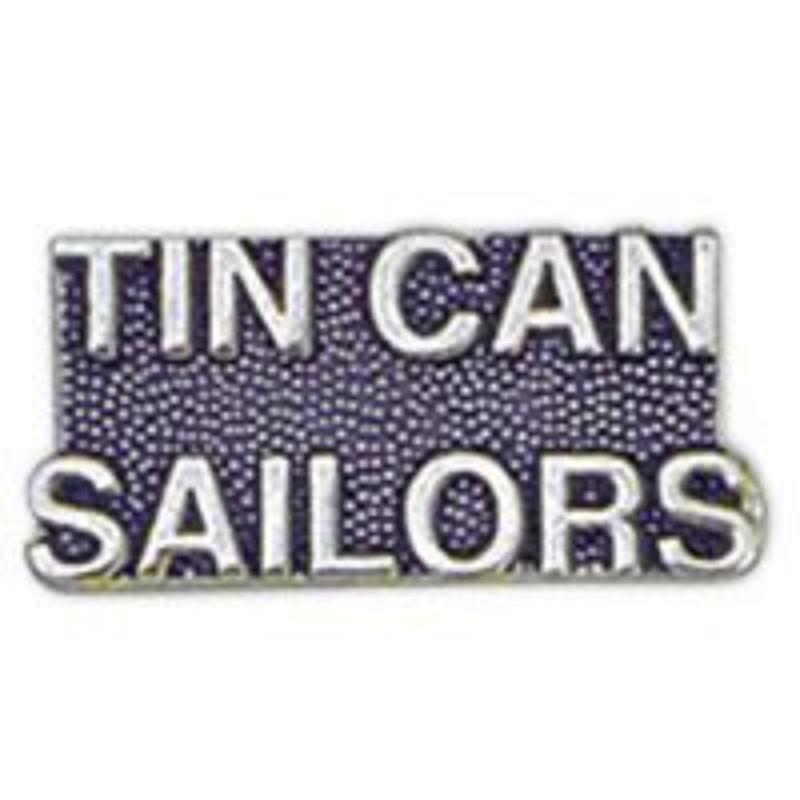 P15335 Pin - USN, Script Tin Can Sailr - 1.25 in.