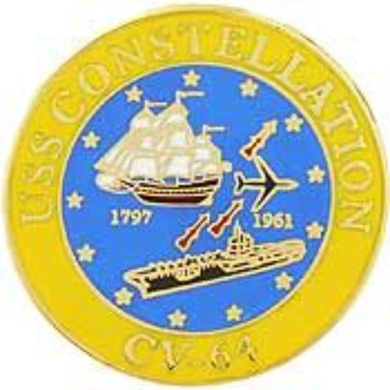 P15425 Pin - USS, Constellation - 1 in.