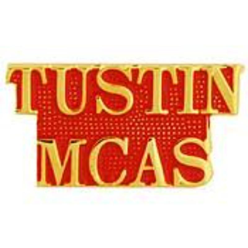 P15454 Pin - USMC, Script Tustin Mcas - 1 in.