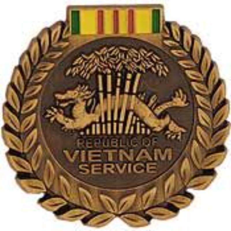 P15664 Pin - Vietnam, Service Medal - 1.625 in.