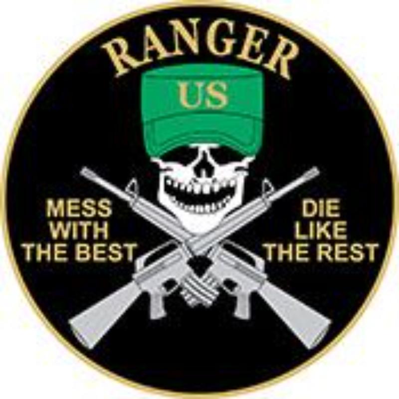 P15699 Pin - Mess with Best Ranger - 1 in.