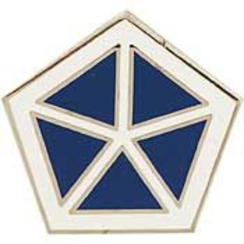 Army 5th Corps Pin - Gold - 0.88 in. - Durable Design