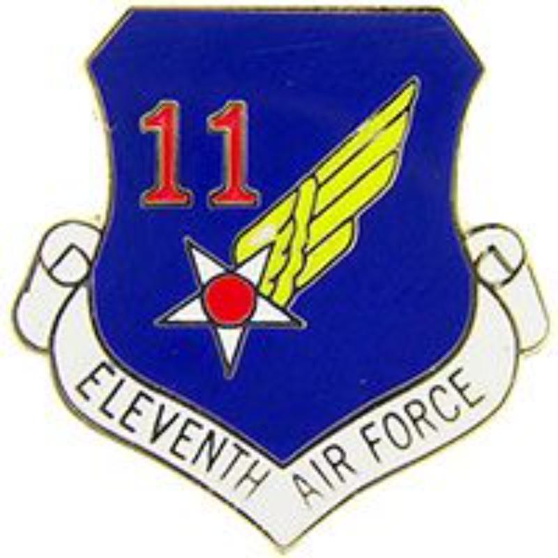 P15958 Pin - USAF, 11th, Shield - 1 in.