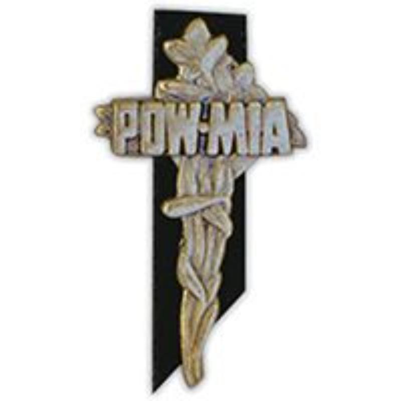 P16091 Pin - Pow Mia, Memorial CRS - 1.44 in.