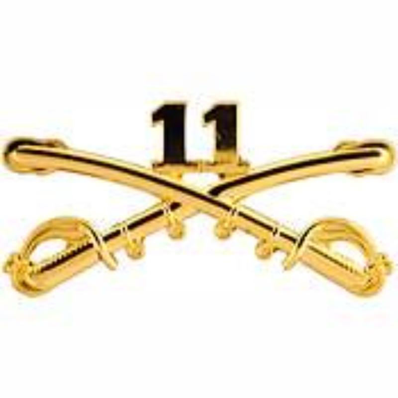 P16202 decal - Army, Cavalry Division Swords, 11th - 2.25 in.