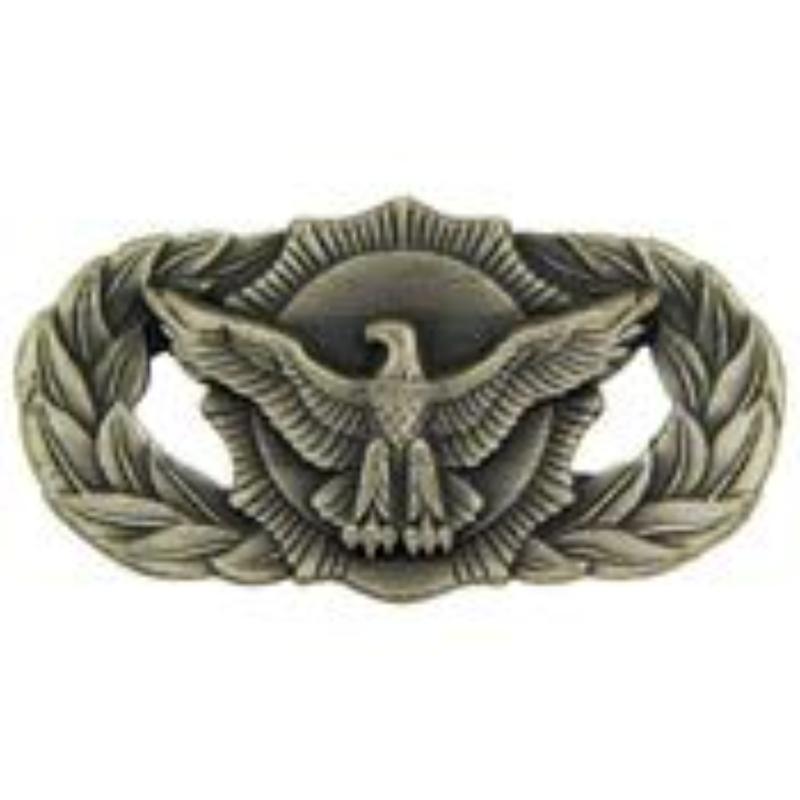 P16512 Wing Pin - USAF, Security Police, Basic - Pewter - 1.63 in.