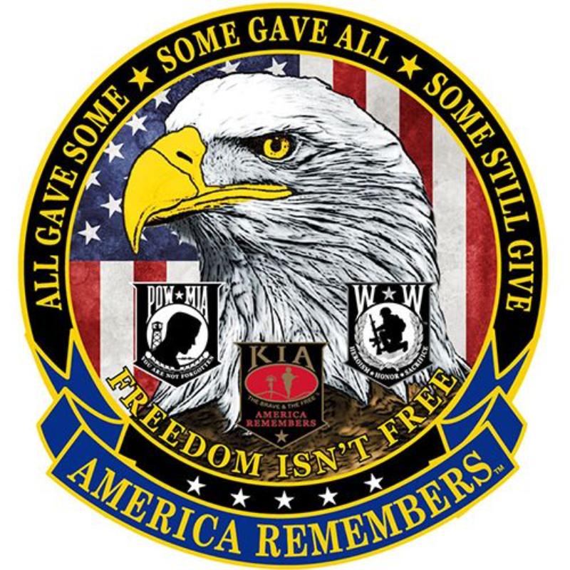 P40218 Pin - America Remembers - 1.63 in.