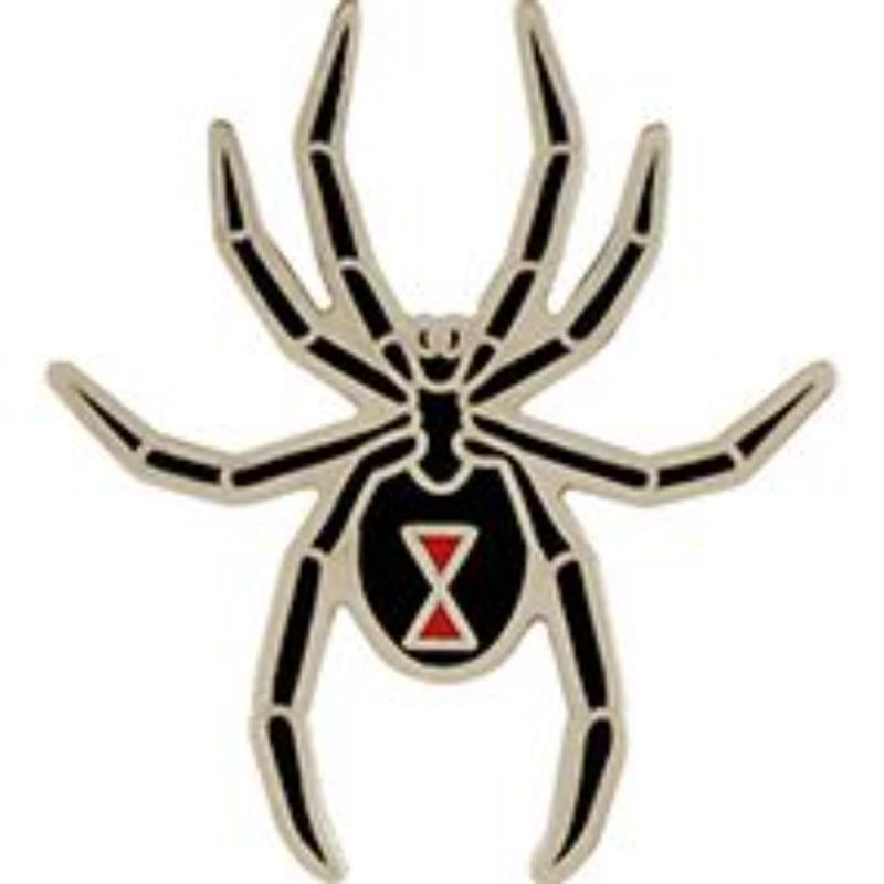 P60851 Pin - Spider, Black Widow - 1.181 in.