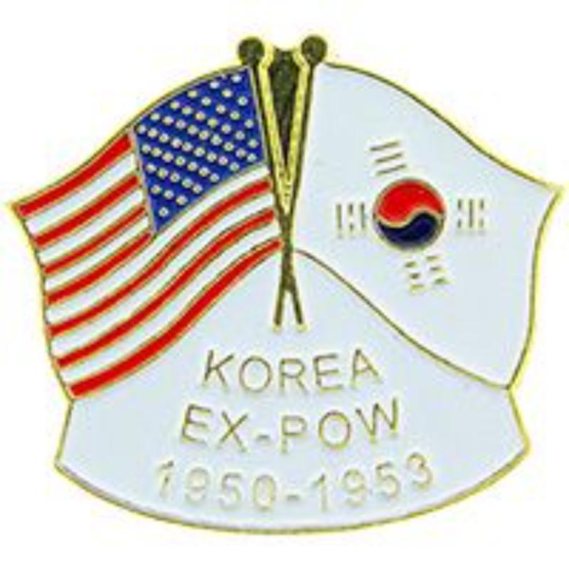 P62722 Pin - Korea, Flag, EX-Pow - 1.125 in.