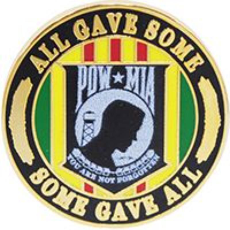 P62726 Pin - Pow Mia, All Gave Some - 1 in.