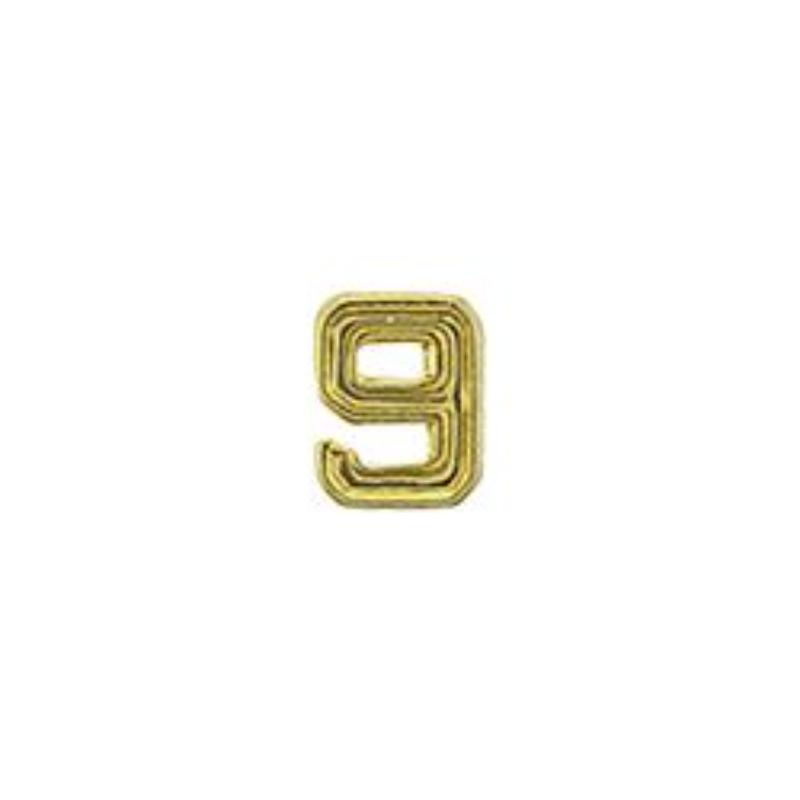 M7679 Dev - 9 Numeral, Gold - 0.19 in.