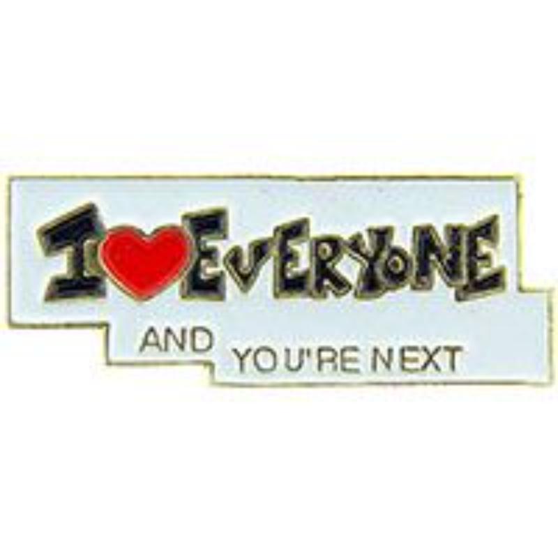 P63640 Pin - I Love Everyone - 1 in.