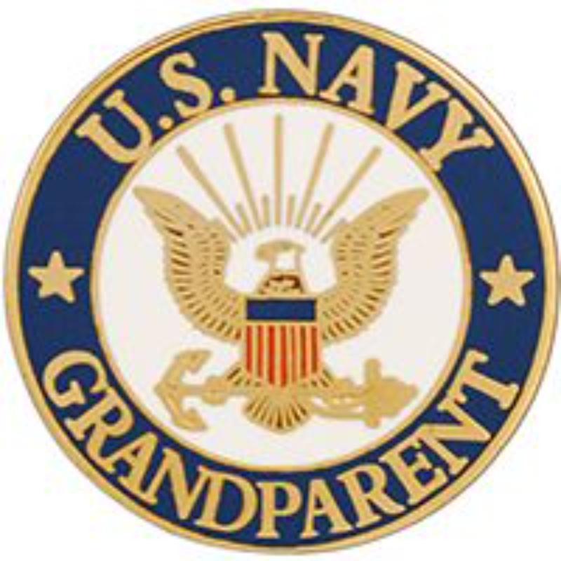 P63775 Pin - USN Logo, Grandparent - 1.25 in.