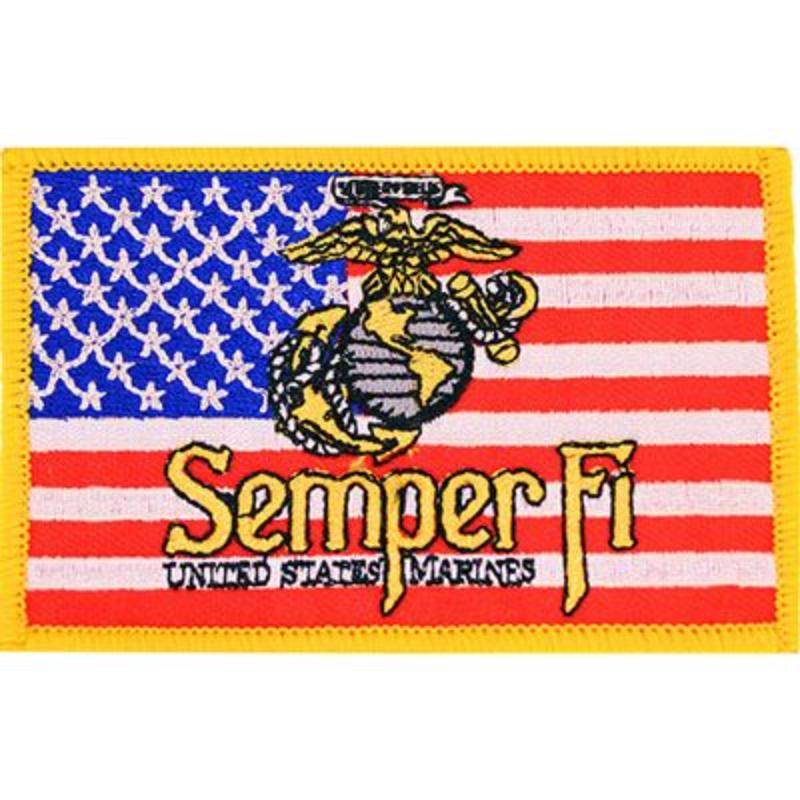 Picture of Eagle Emblems PM0028 Patch - USMC&#44; Semper FI USA - 3.75 in.