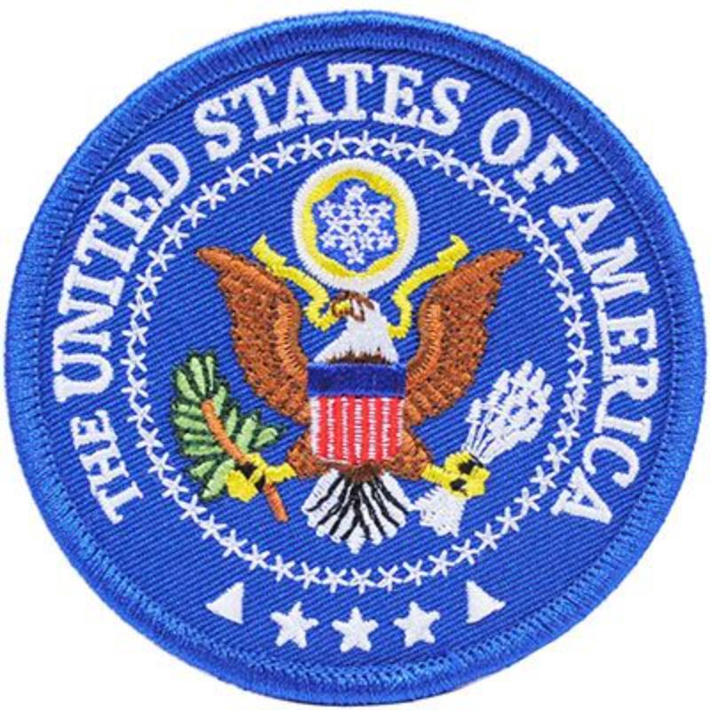 PM0045 Patch - USA, Seal - 3.63 in.