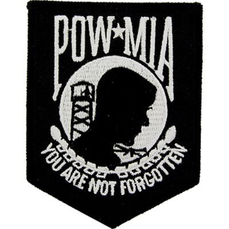 PM0063 Patch - Pow Mia, Black - 3.5 in.