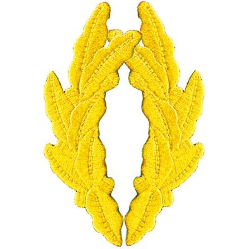 PM0255 Patch - Scrambled Egg, Yellow & Gold - Set of 2 - 3.75 in.