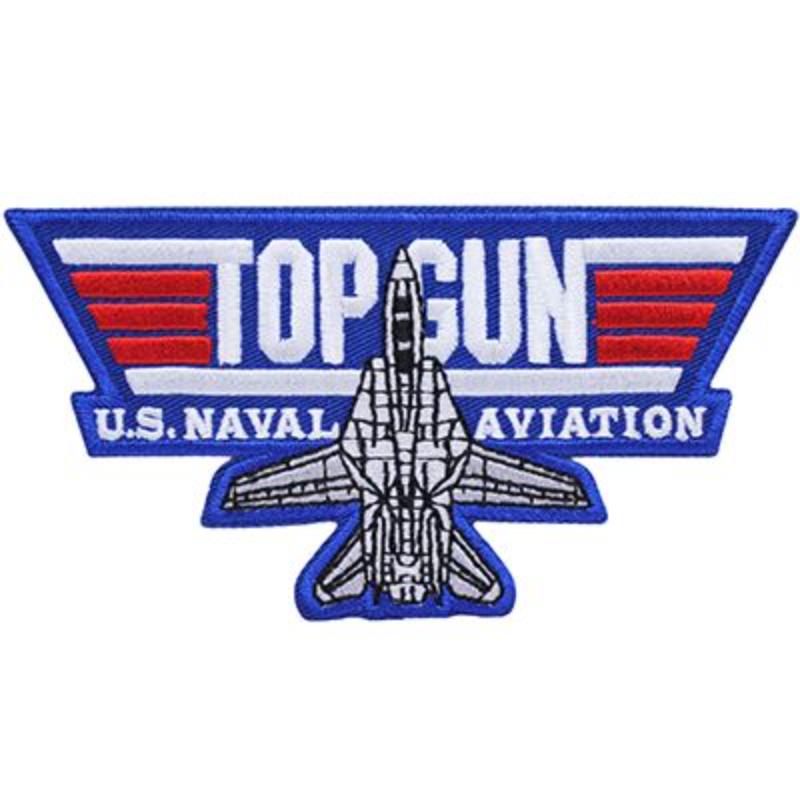 PM0259 Patch - USN, Top Gun, Jet Top - 4.5 in.