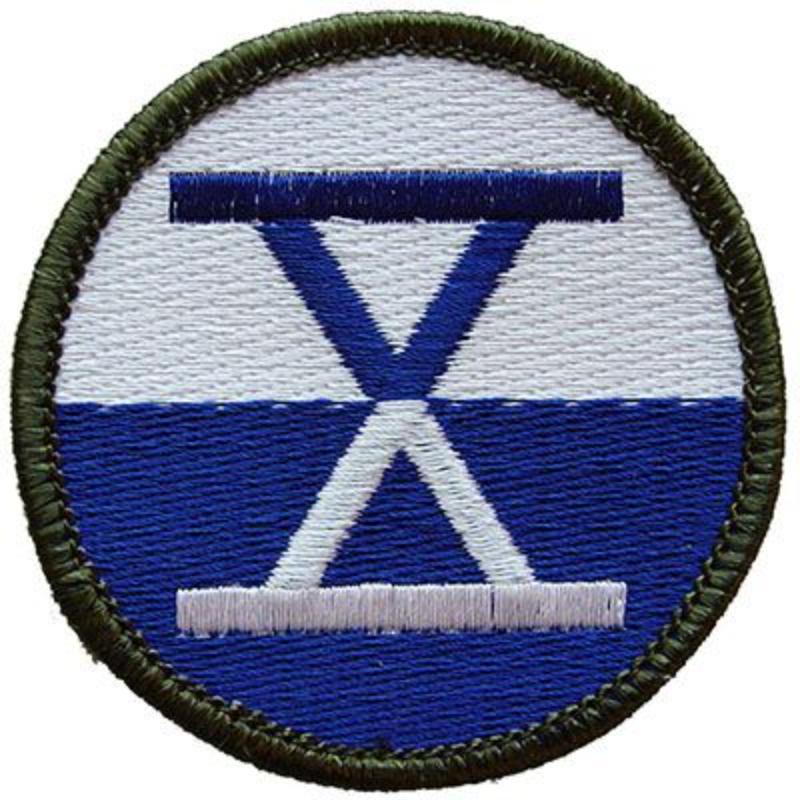 PM0501 Patch - Army, 10th Corps - 3.63 in.