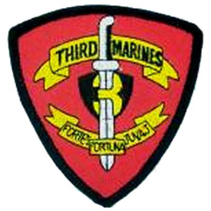 PM0570 Patch - USMC, 3Rd Marine Regiment - 3 in.