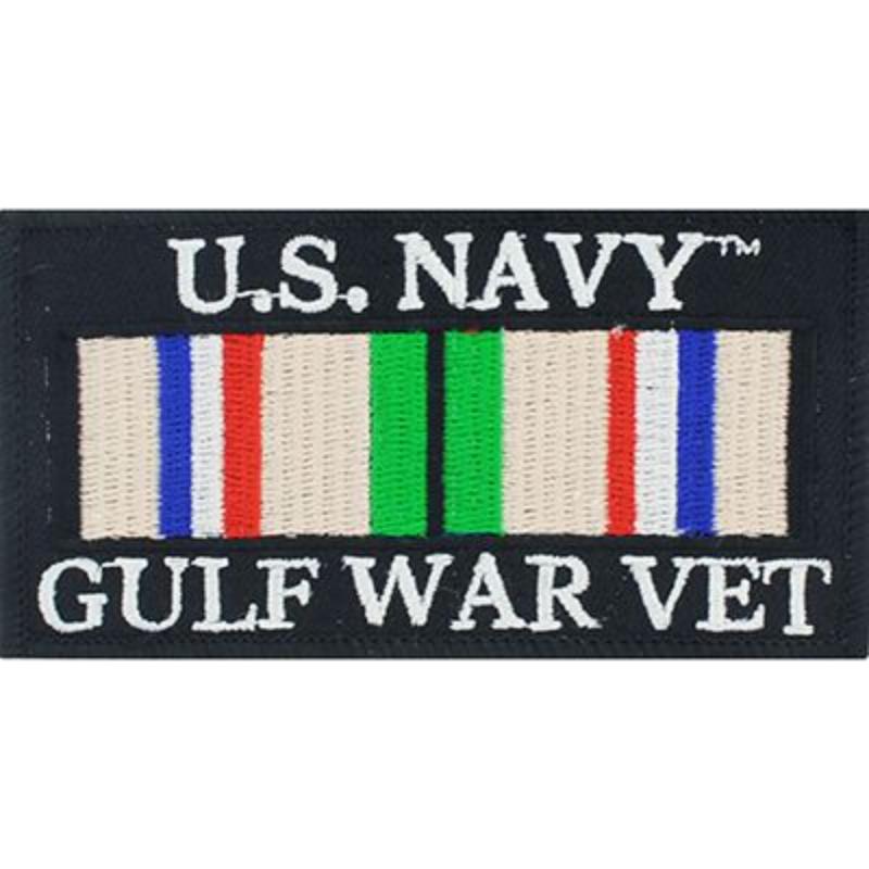 PM0591 Patch - Gulf War, Veteran, USN - Service Ribbon - 4 x 2.13 in.