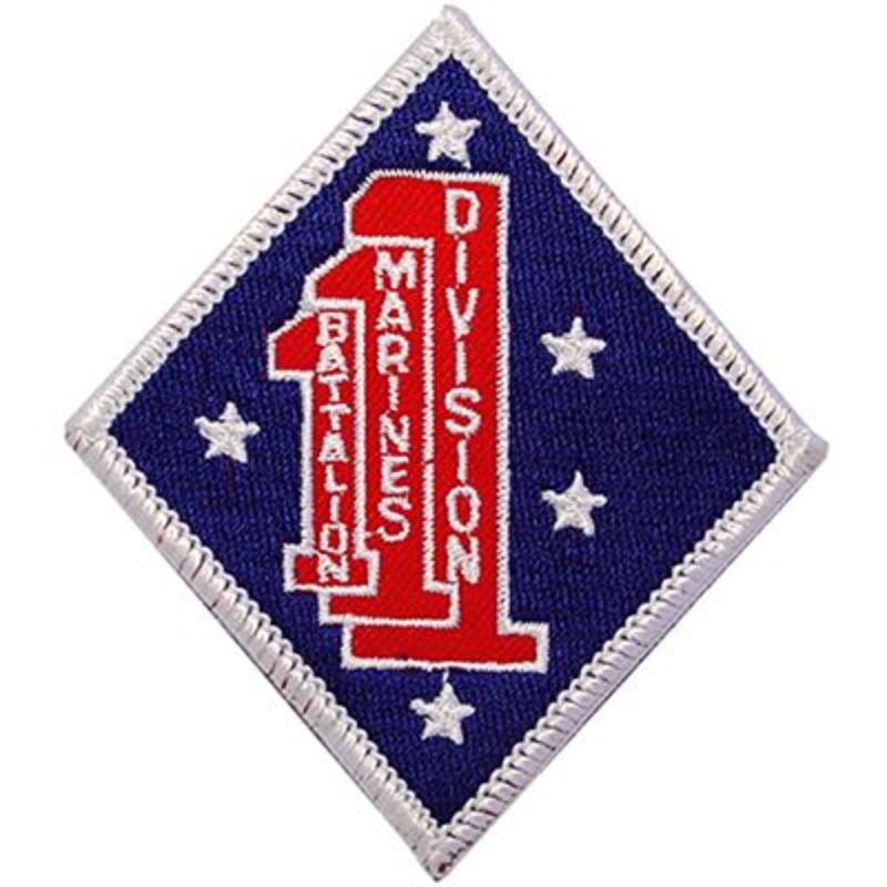 USMC 1st BN Patch - Multi-Color - 3.38 in. - Durable Embroidery