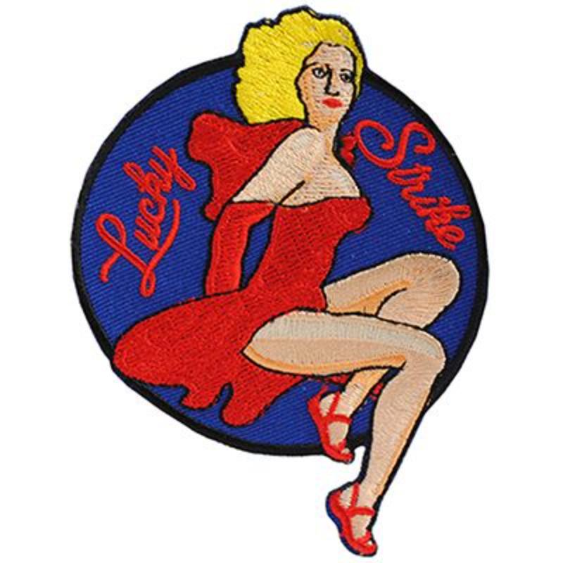 PM0849 Patch - Nose Art, Lucky Strk - 3.5 in.