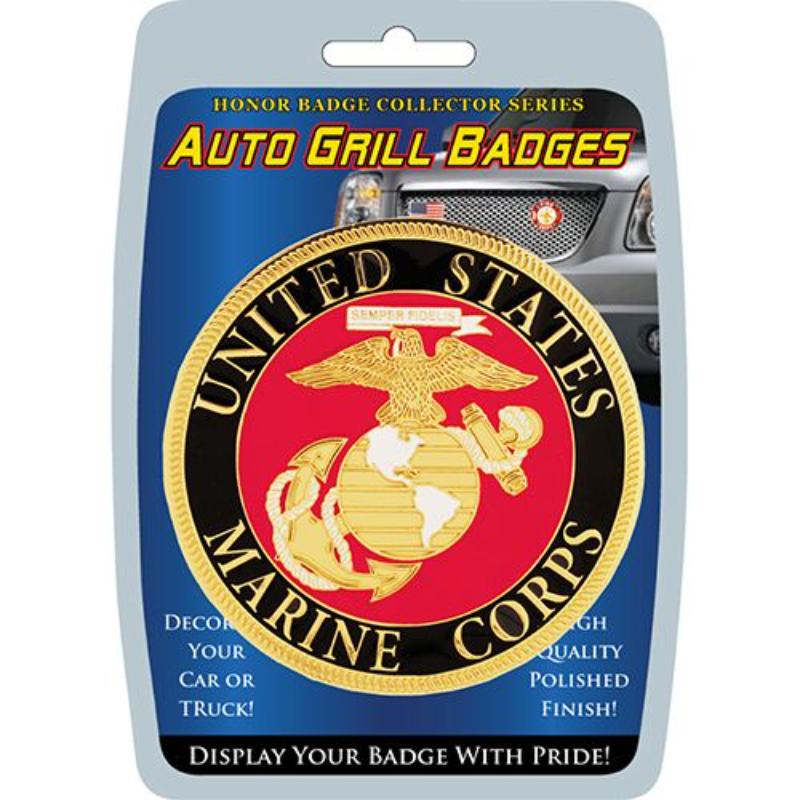 MD6104 Car Grill Decal - US Marines - 3 in.