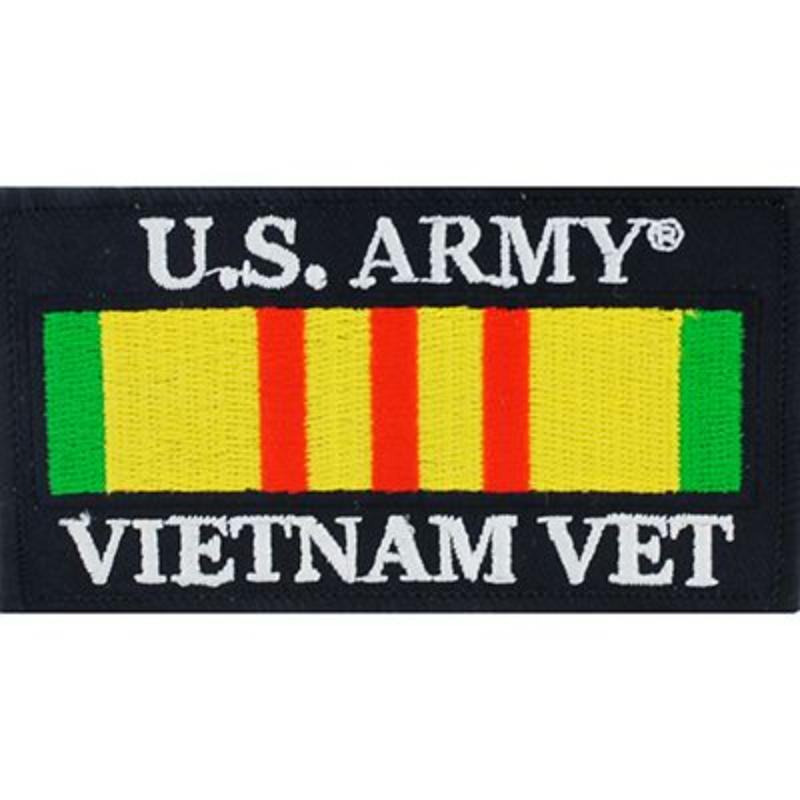 PM1207 Patch - Vietnam, decal, Army Veteran - 4 x 2.13 in.