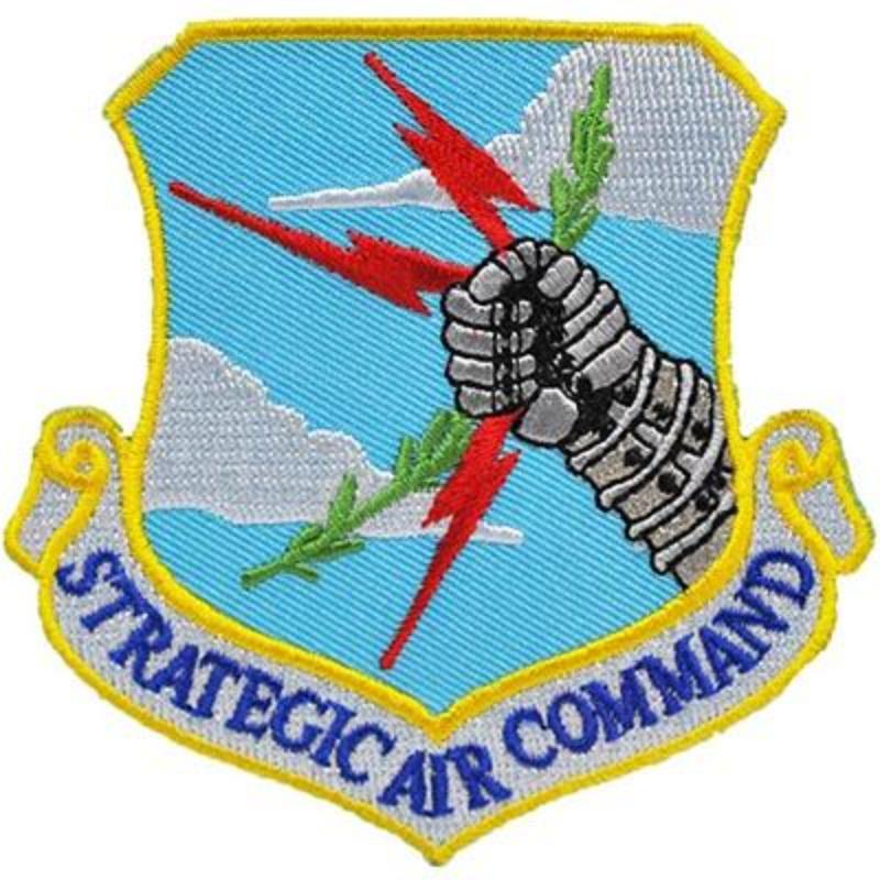 PM1328 Patch - USAF, Strategic Air Command - 3.63 in.