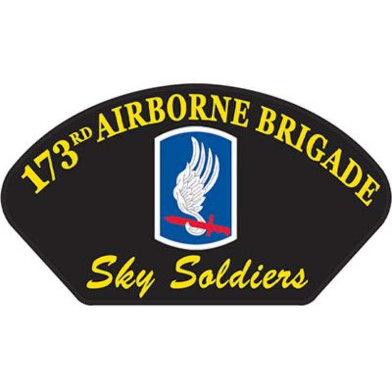 PM1370 Patch - Army, Hat, 173rd Airborne Brigade - 5.25 x 3 in.