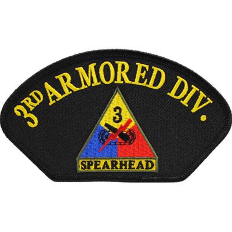 PM1406 Patch - Army, Hat, 3rd Arm - 5.25 x 3 in.