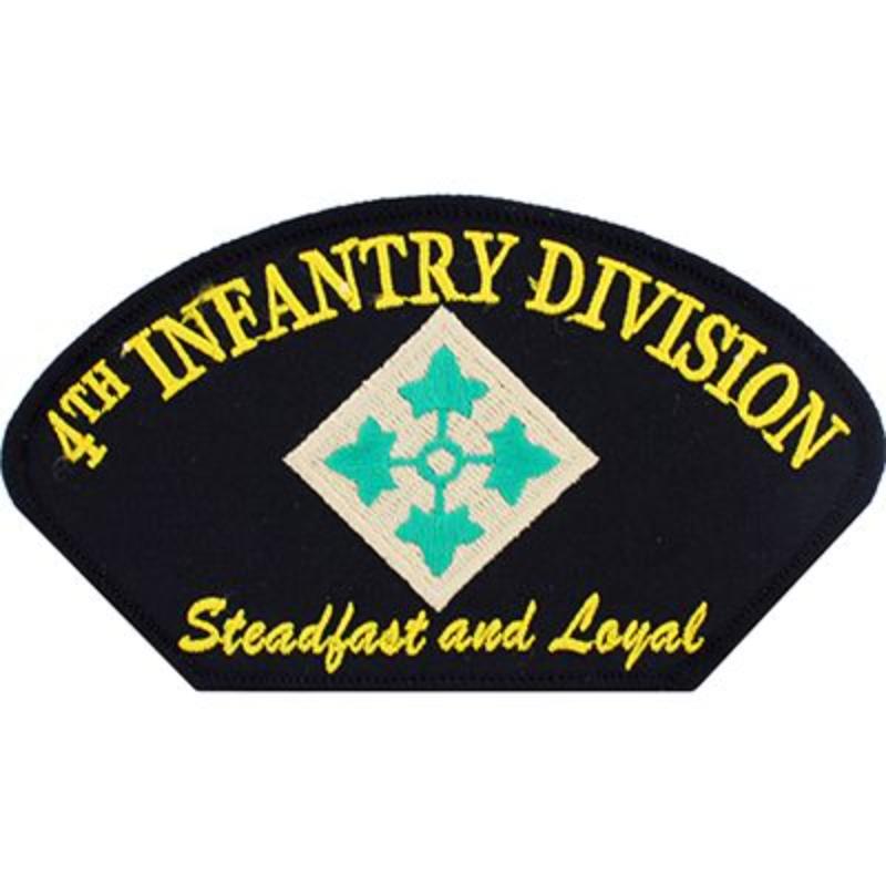 PM1411 Patch - Army, Hat, 4th Infantry - 5.25 x 3 in.