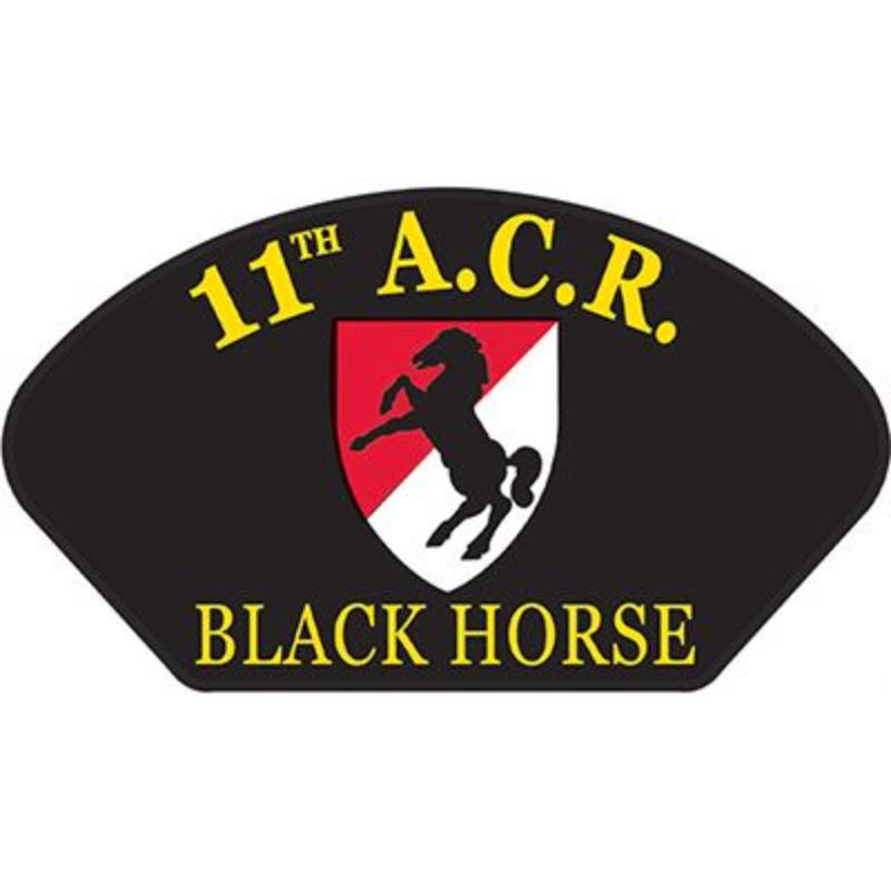 PM1414 Patch - Army, Hat, 11th Armored Cavalry Regiment - 5.25 x 3 in.