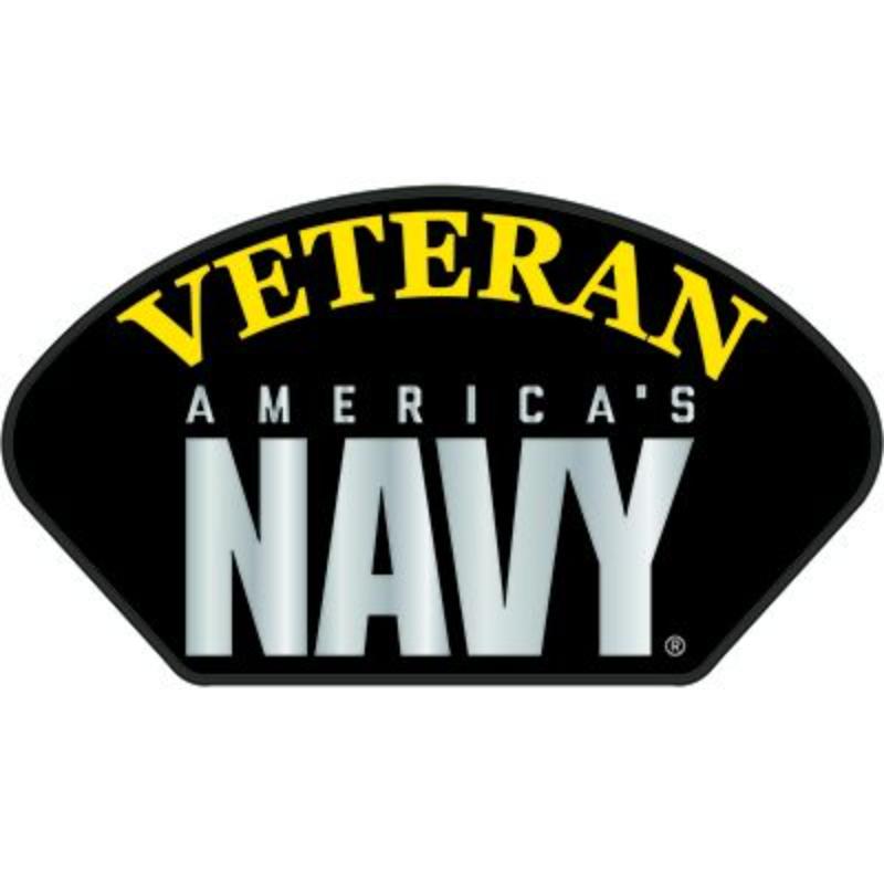 PM1426 Patch - USN, Hat, Americas Navy - Veteran - 5.25 x 3 in.