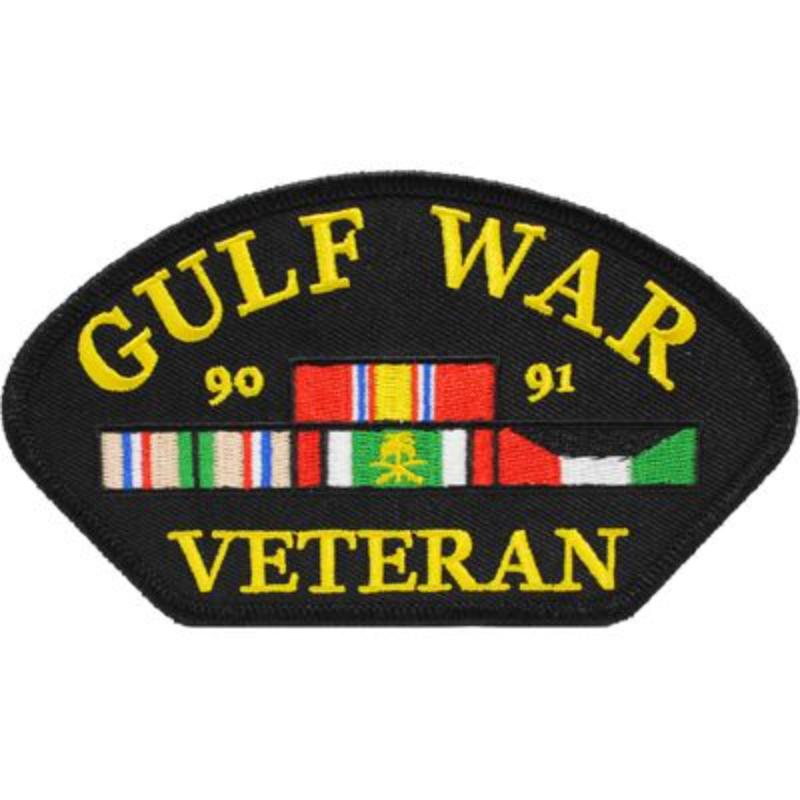 PM1449 Patch - Gulf War, Hat, Veteran - 5.25 x 3 in.