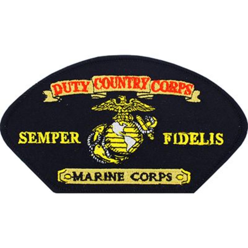 PM1486 Patch - USMC, Hat, God - Corps - 5.25 x 3 in.
