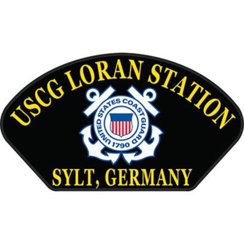 PM1568 Patch - United States Coast Guard, Hat, Loran - 5.25 x 3 in.