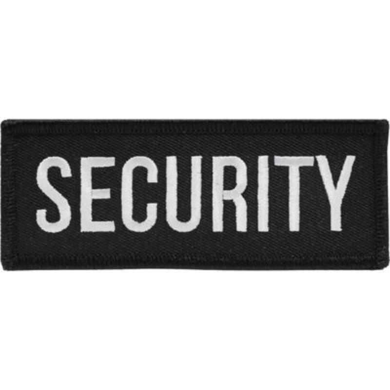 PM4054 Patch - Security Tab - White & Black - 4.5 x 1.75 in.