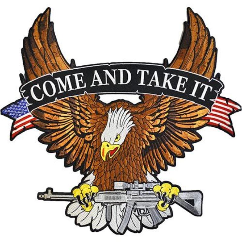 PM9081 Patch - Eagle, USA, Come & Take It - Brave - 12 in.