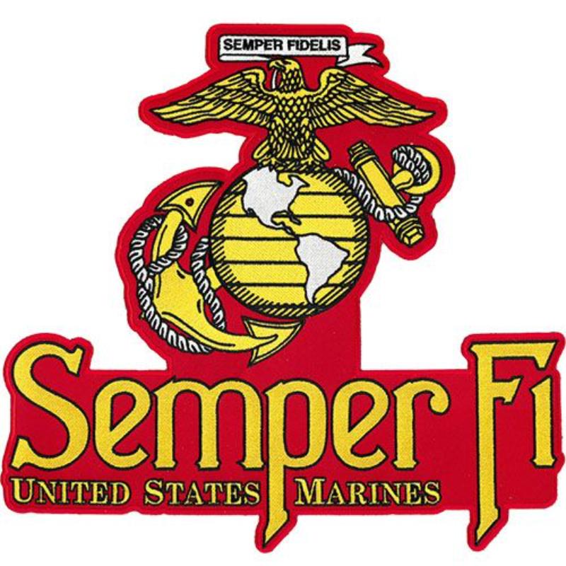 PM9182 Patch - USMC EGA, Semper FI - 12 in.