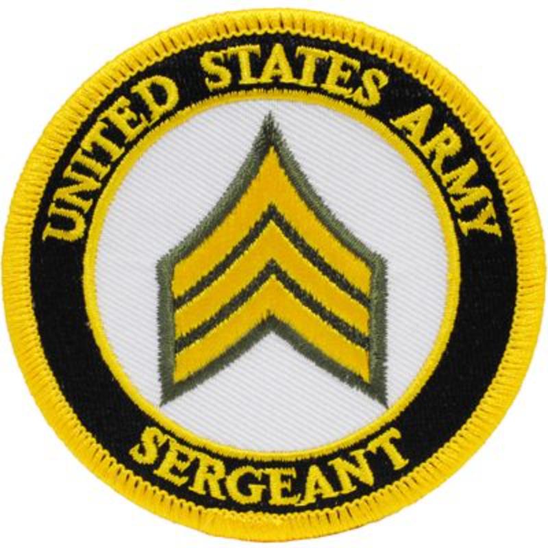 PM1005 Patch - Army, E5, Sergeant - 3.13 in.