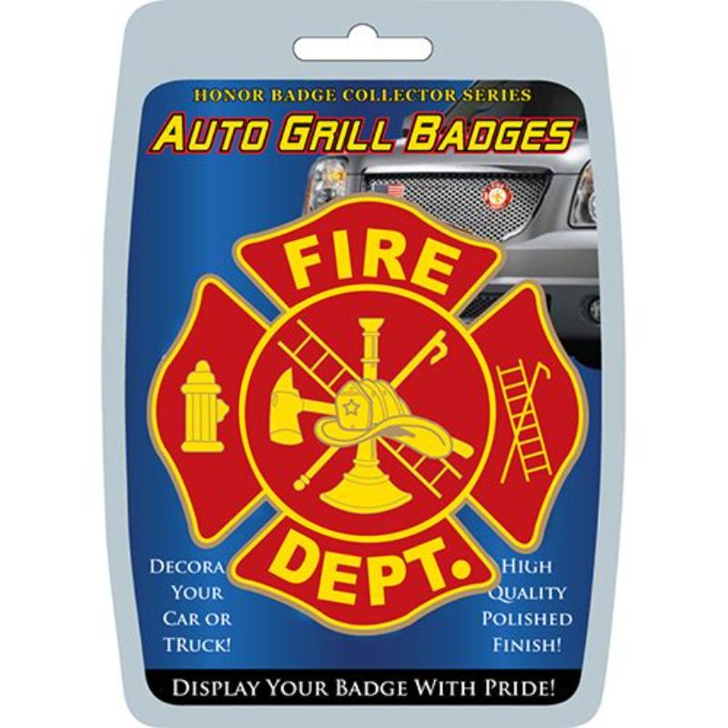 MD6120 Car Grill Decal - Fire Department - 3 in.