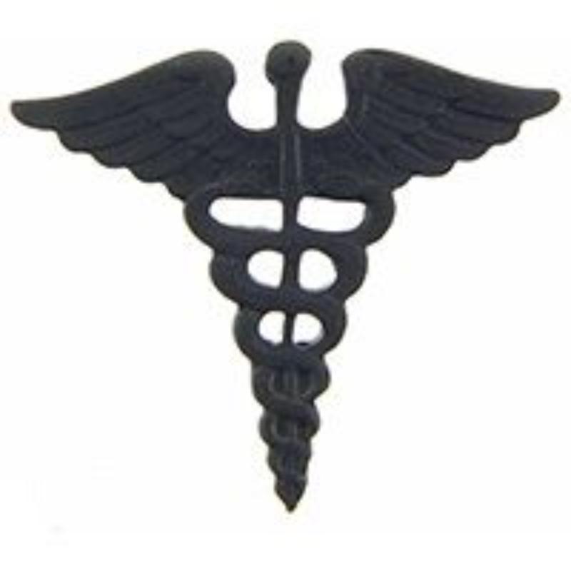 Medical Caduceus Pin - Silver - 1 in. - Durable Metal - Intricate Design