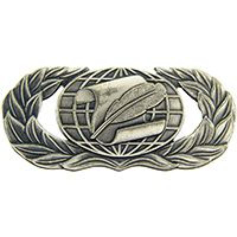 P16574 Wing Pin - USAF, Infantry Manager, Basic Pewter - 1.63 in.